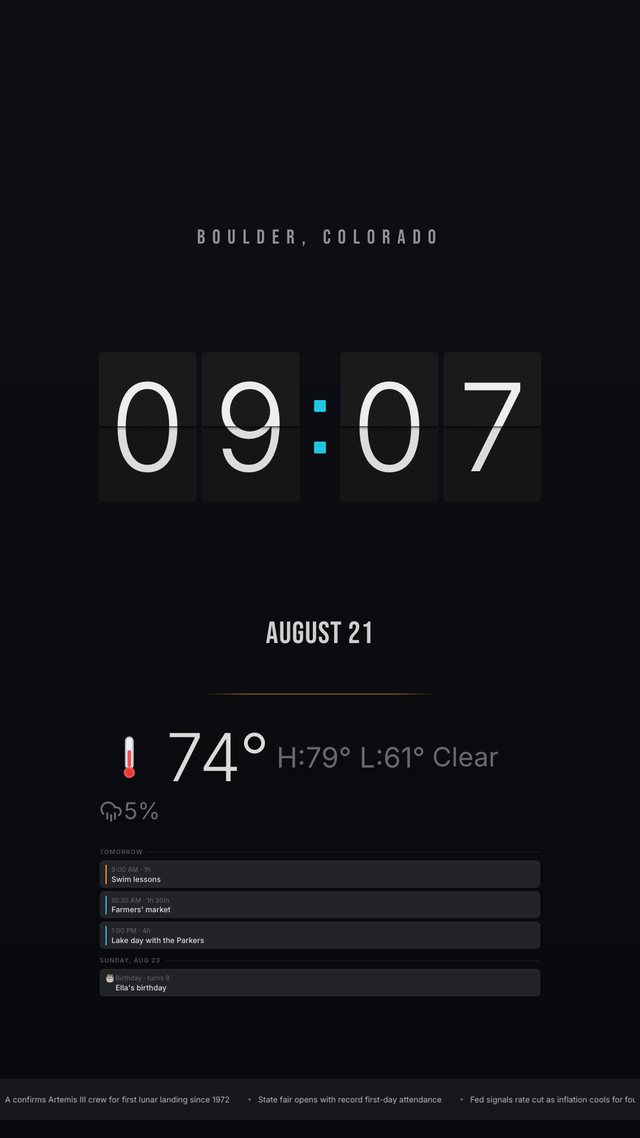 Cinematic dashboard, portrait